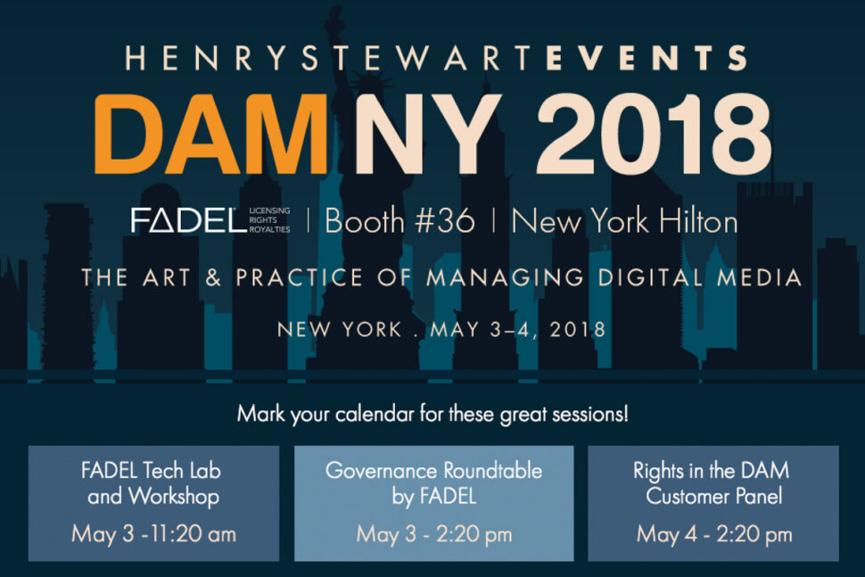 Visit FADEL at DAM NY 2018, Booth 36