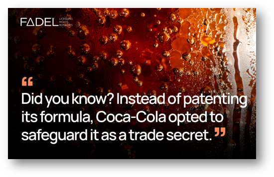 An infographic of a Coca-Cola licensing agreement fun fact