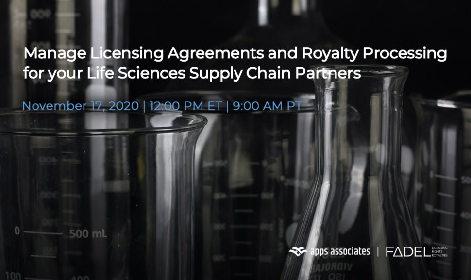 Manage Licensing Agreements and Royalty Processing for your Life Sciences Supply Chain Partners