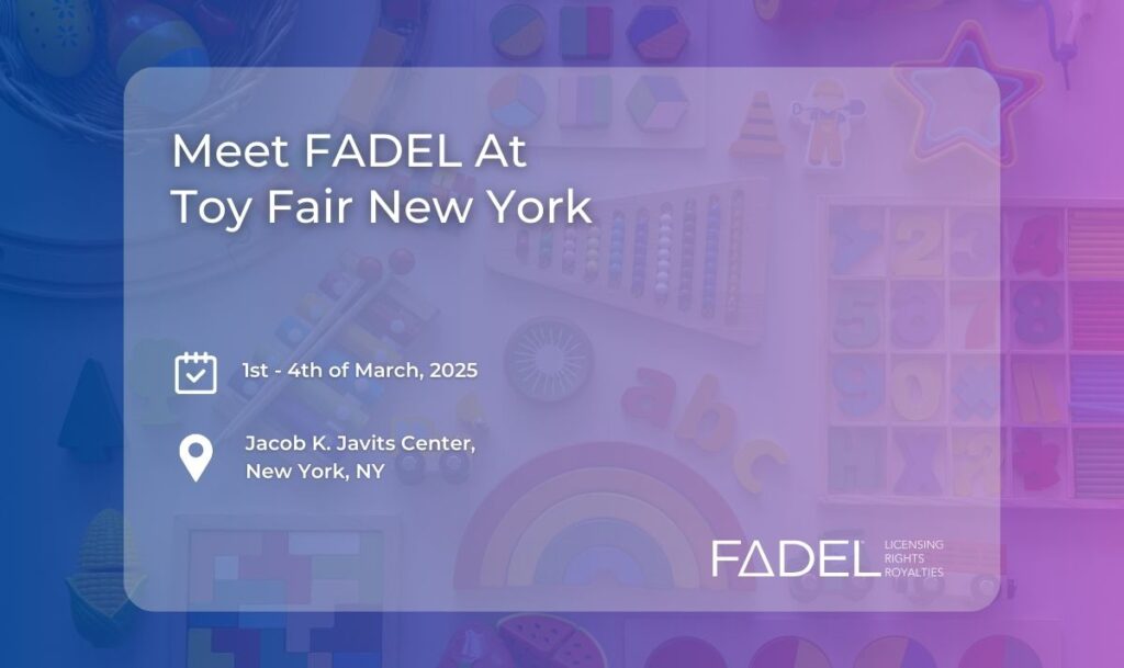 FADEL is attending Toy Fair 2025 from March 1st to March 4th at the Jacob K. Javits Center in New York City. Discover how IPM Suite and LicenSee by FADEL simplifies royalty management with automated license agreements, royalty calculations, statement generation, and audit readiness.